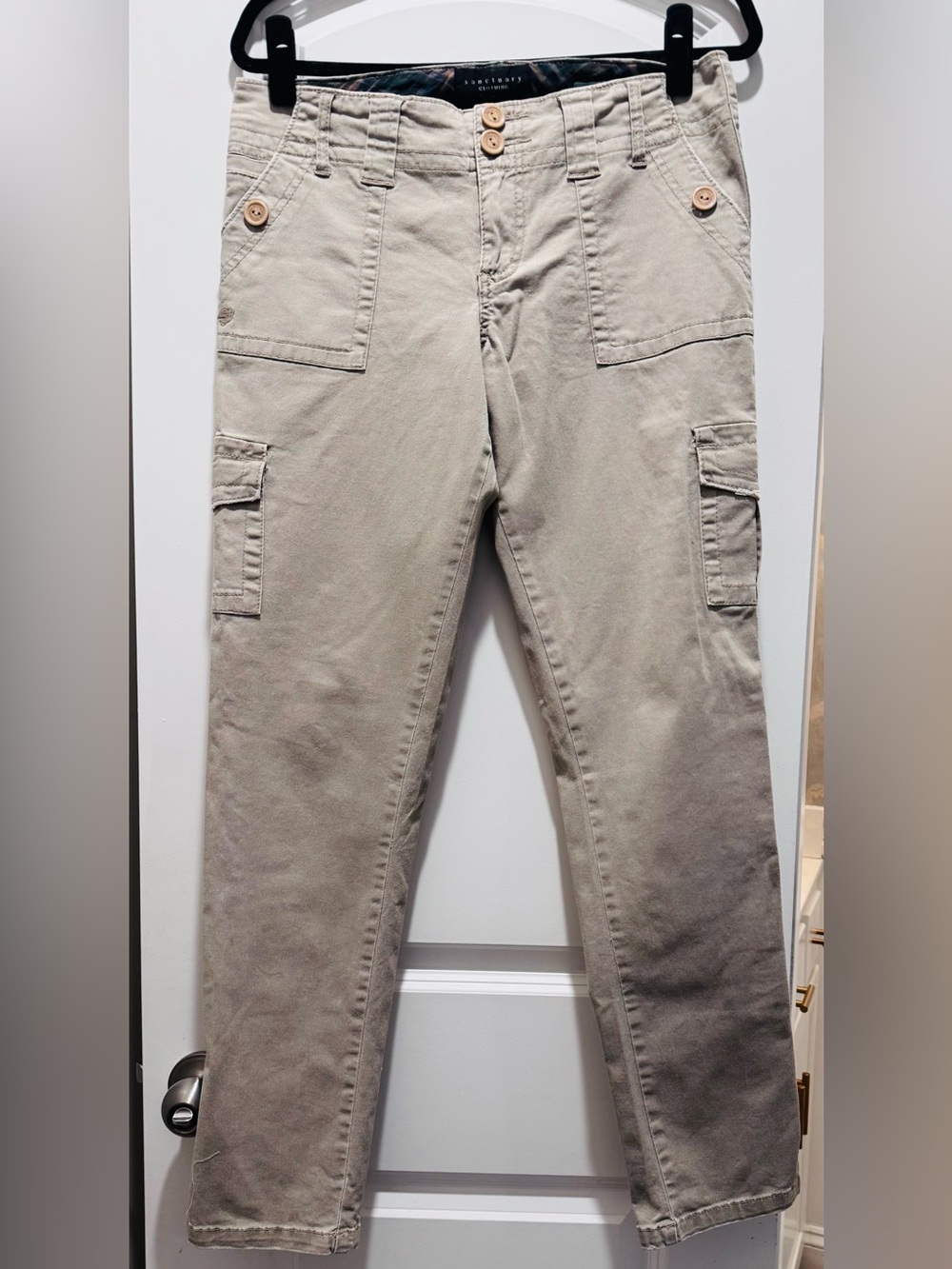 Sanctuary Women’s Skinny Cargo Pants in Khaki